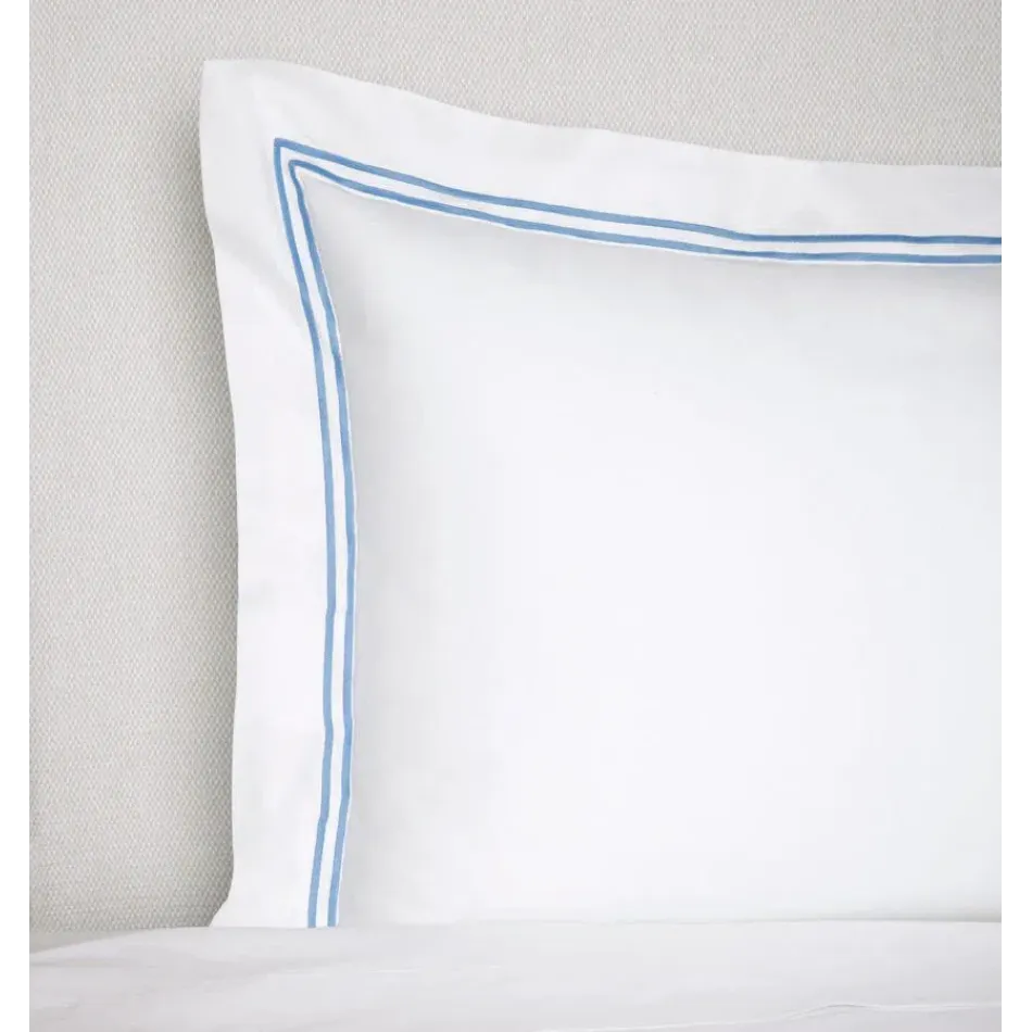 Grande Hotel Standard Sham 21 x 26 White/Ocean