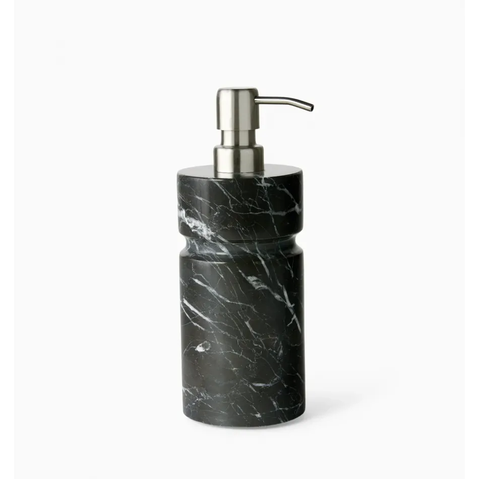 Marquina Black Soap Dispenser 3"Dia 8" High