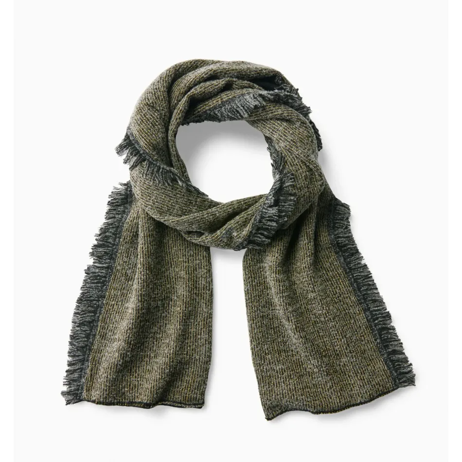 Gavia Fringed Scarf 15 x 78" Lemon