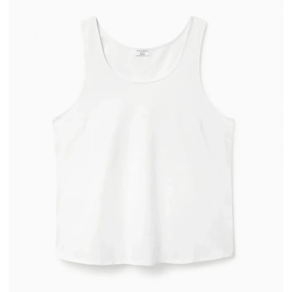 Caricia White/White Swing Tank Top