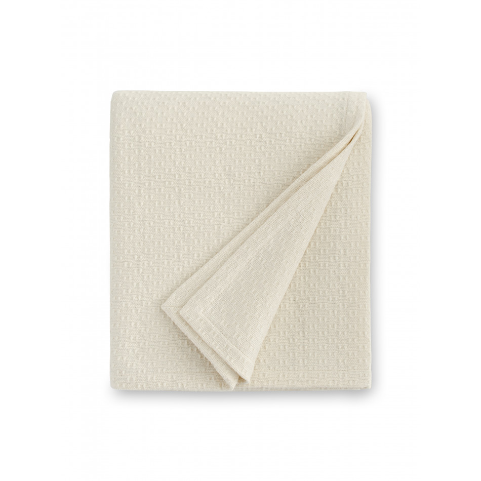 Corino Full/Queen Blanket 100 x 100 Ivory