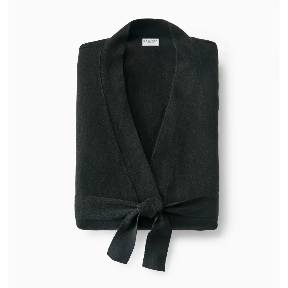 Donna Black Women's Cashmere Robe