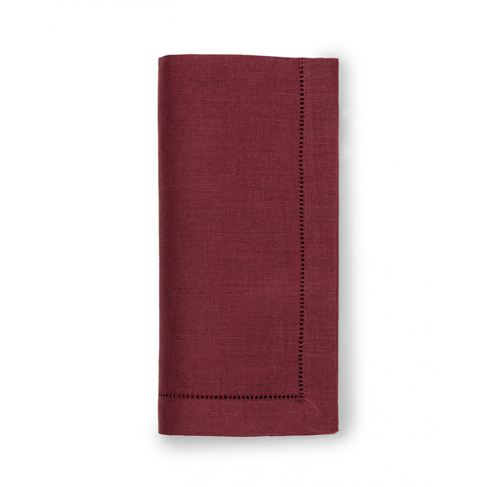 Festival Set Of Four Cocktail Napkins 6 x 9 Merlot