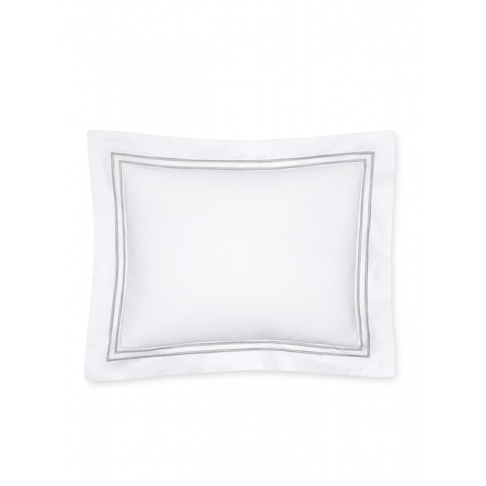 Grande Hotel Boudoir Sham 12 x 16 White/Silver