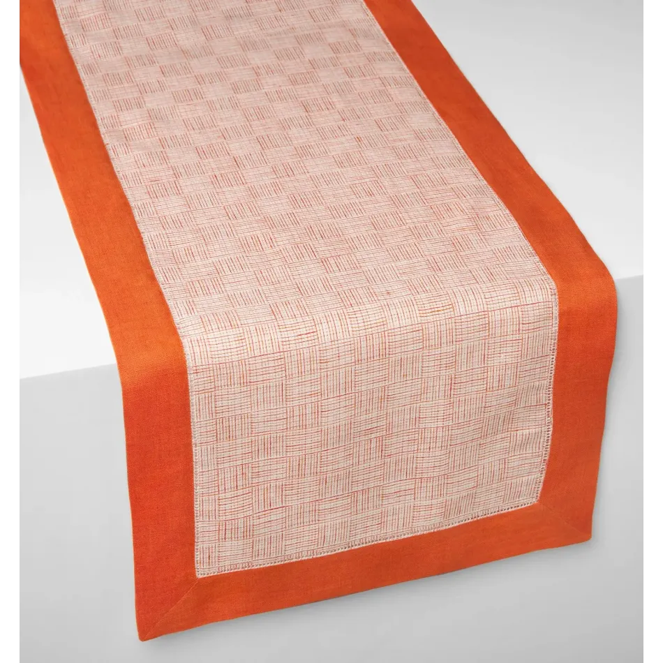 Mikelina Tangerine Table Runner