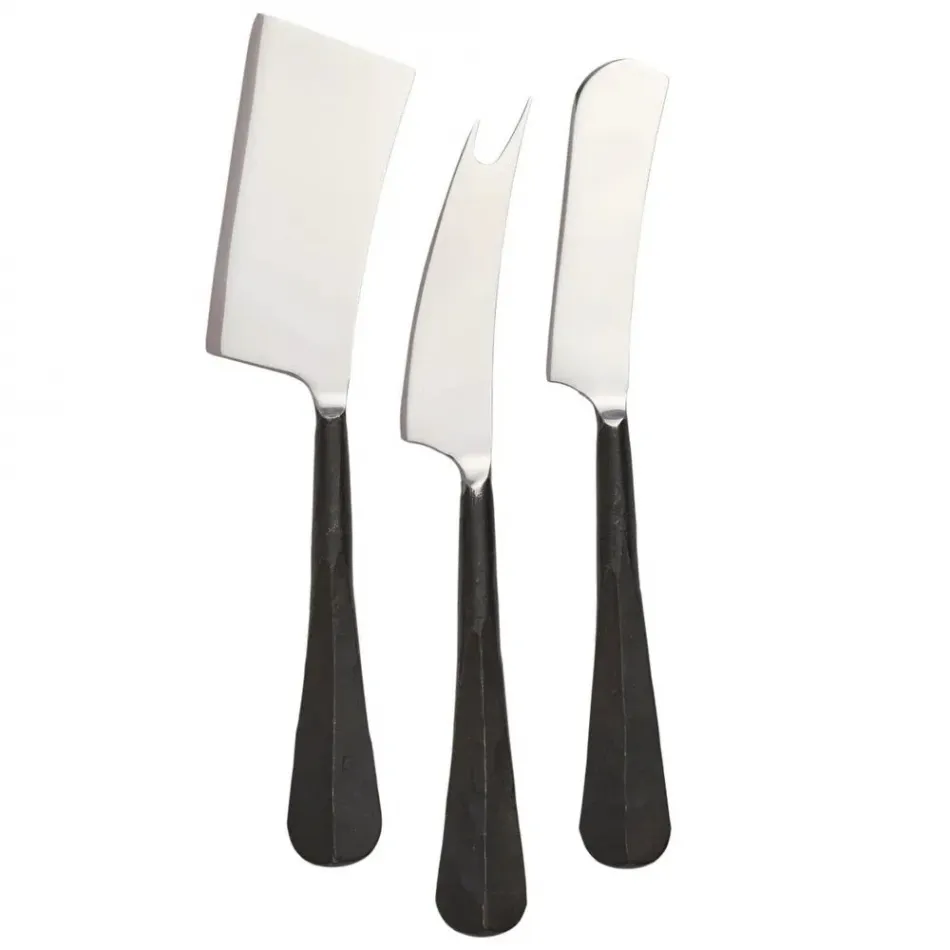 Woodbury Cheese Knife Set - Black