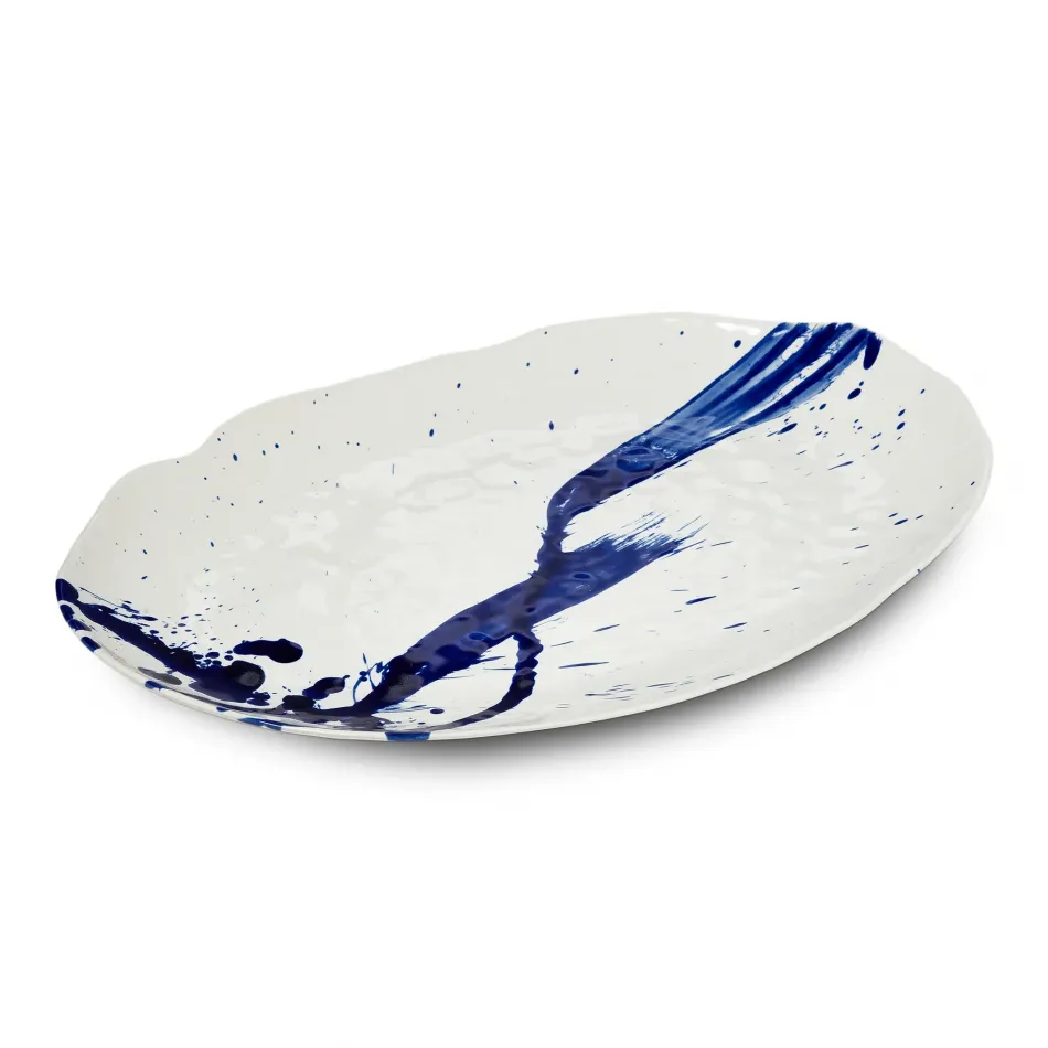Burlington Artisan Blue Oval Platter - Large