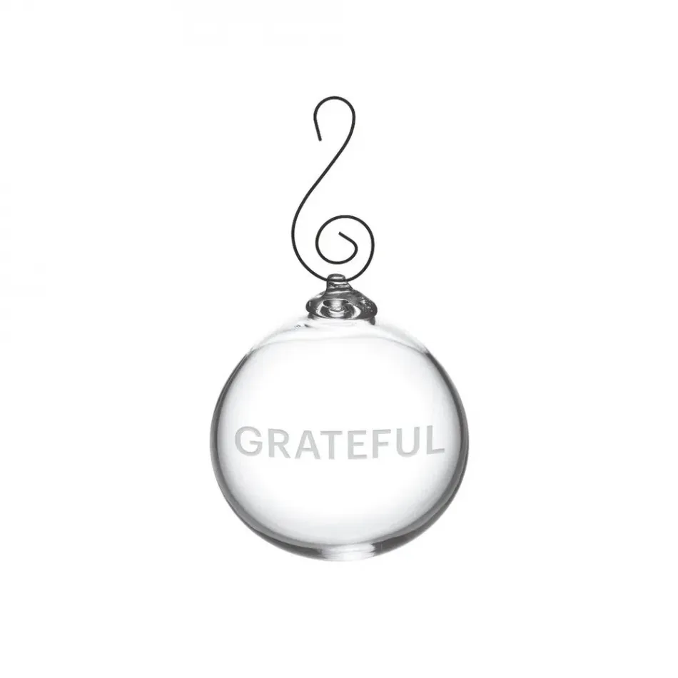 Round Ornament - GRATEFUL