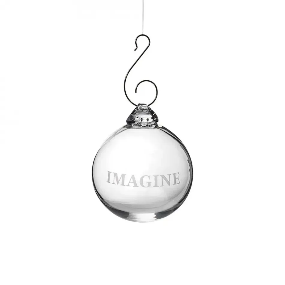 LoveYourBrain Round Ornament - Imagine