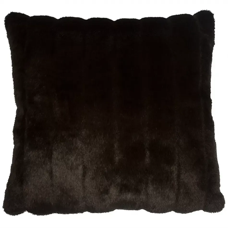 Brown Mink Fur 20 x 20 in Pillow