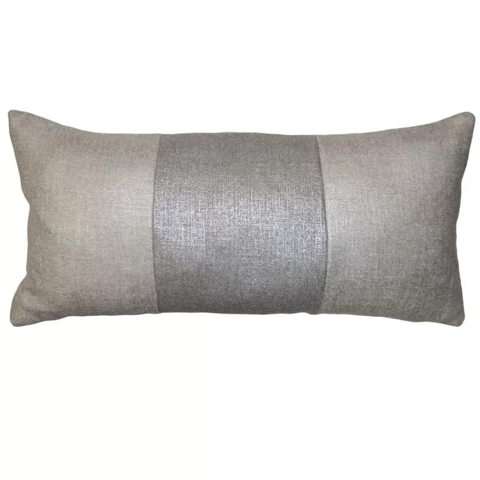 Jetson Taupe Band 24 x 24 in Pillow
