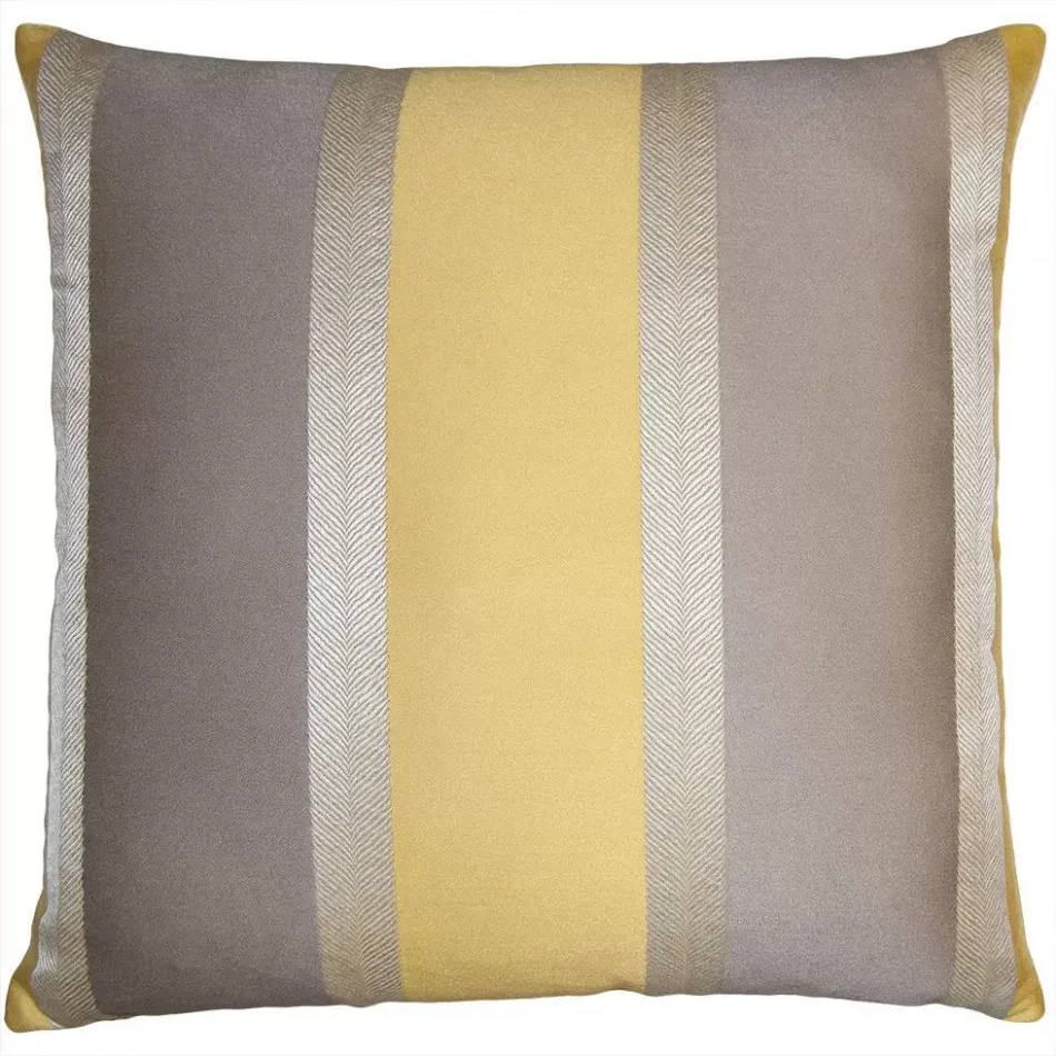 Lemon Stripe 20 x 20 in Pillow