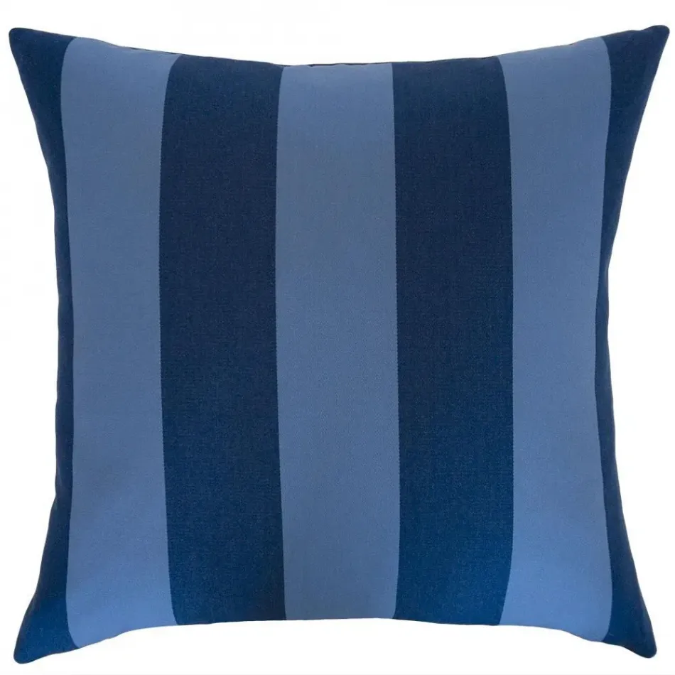 Outdoor Stripe Chambray 22 x 22 in Pillow