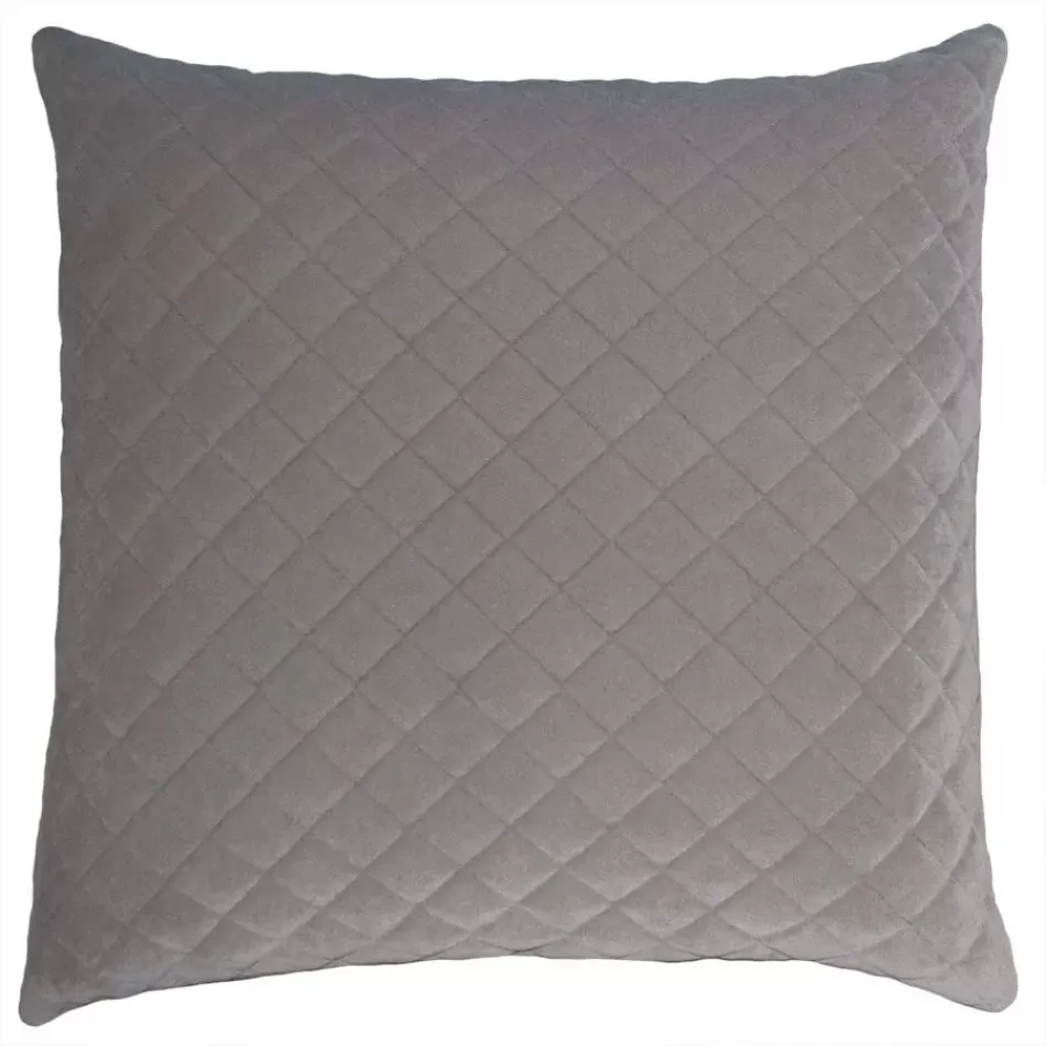 Quilted Light Grey 12 x 24 in Pillow
