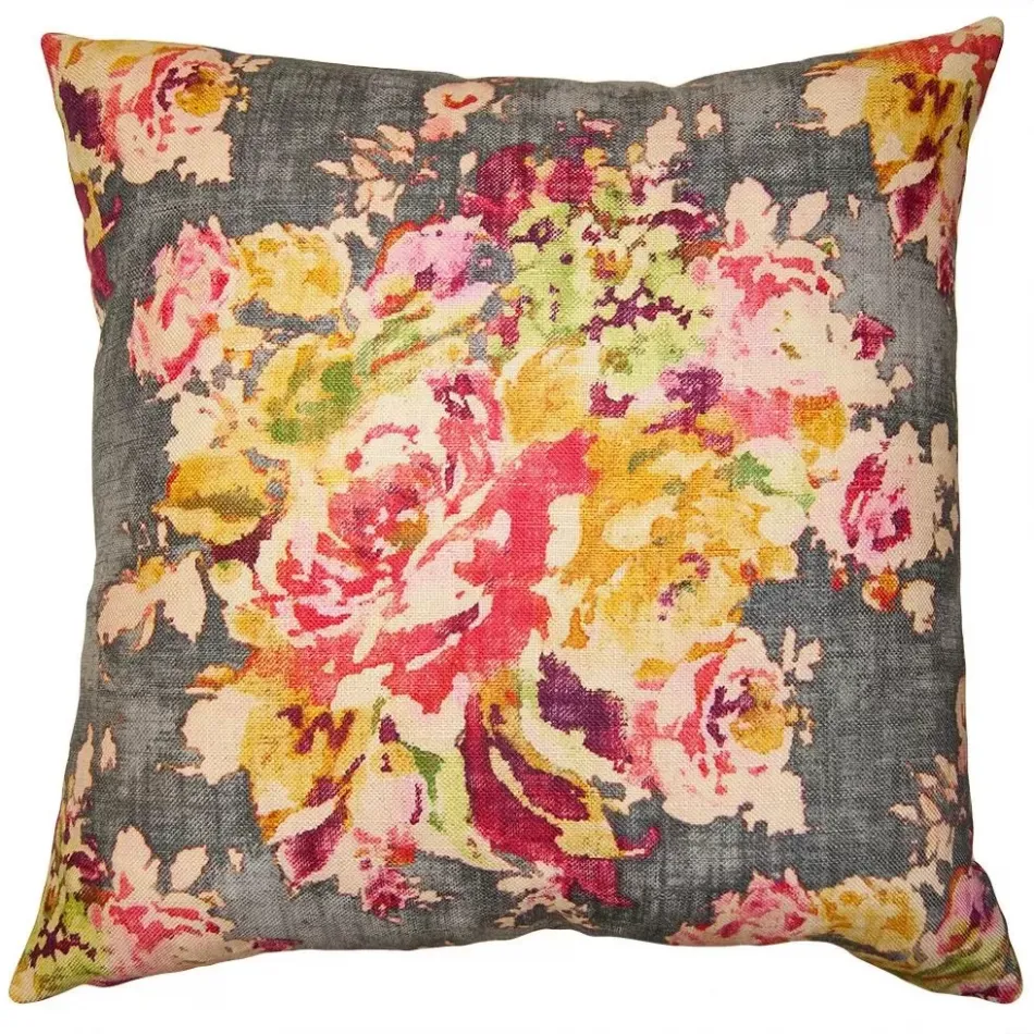 Rainbow Floral 26 x 26 in Pillow