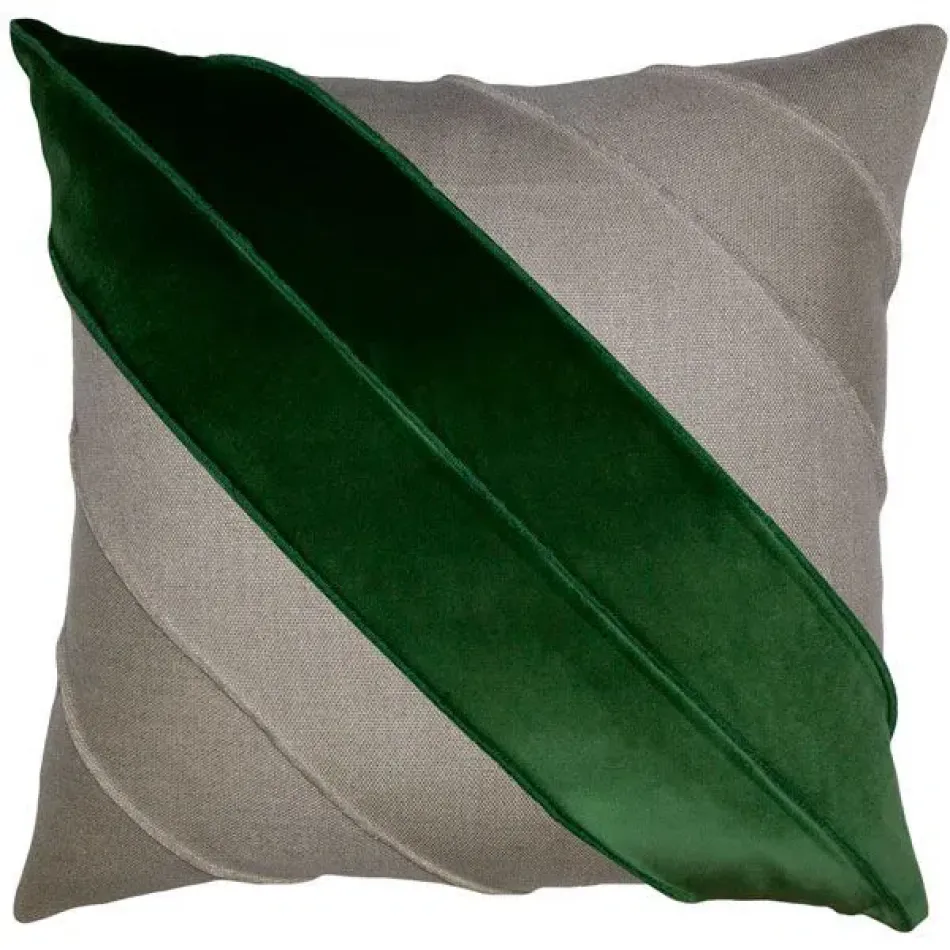 Westend Linen Emerald Velvet 24 x 24 in Pillow