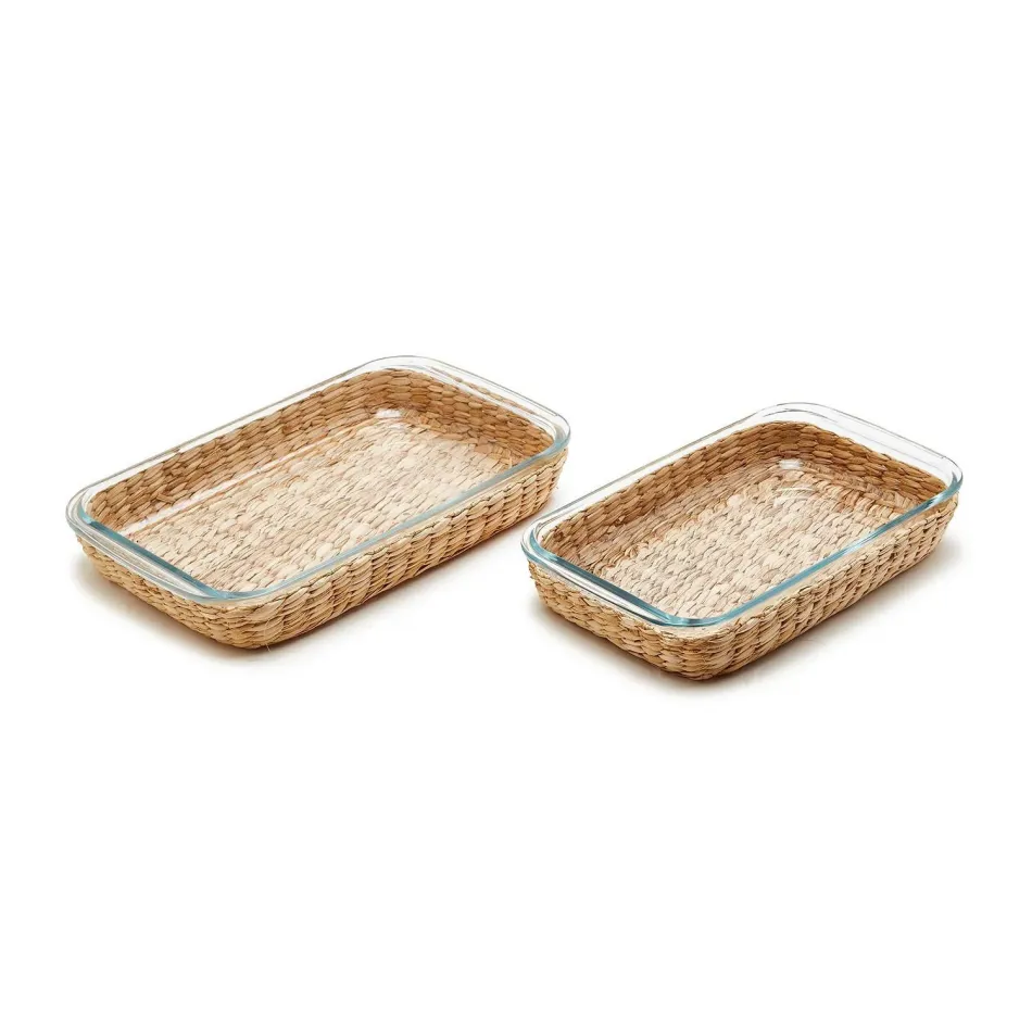 Borosilicate Glass Baking Dishes, Set of 2