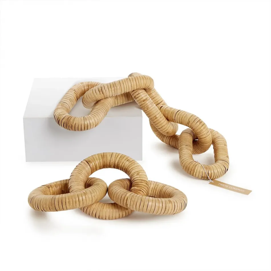 Set of Two Rattan Links