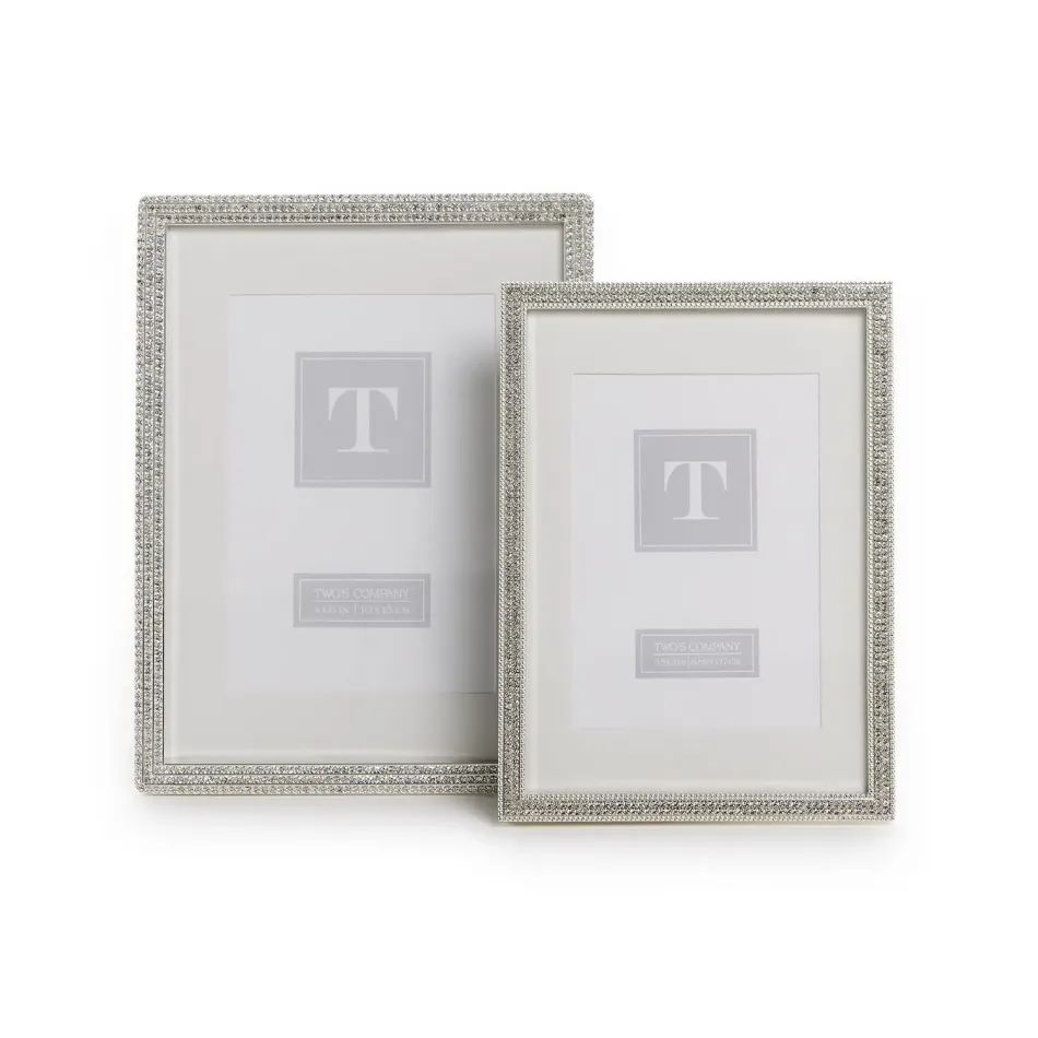 Set of 2 Crystal Photo Frame