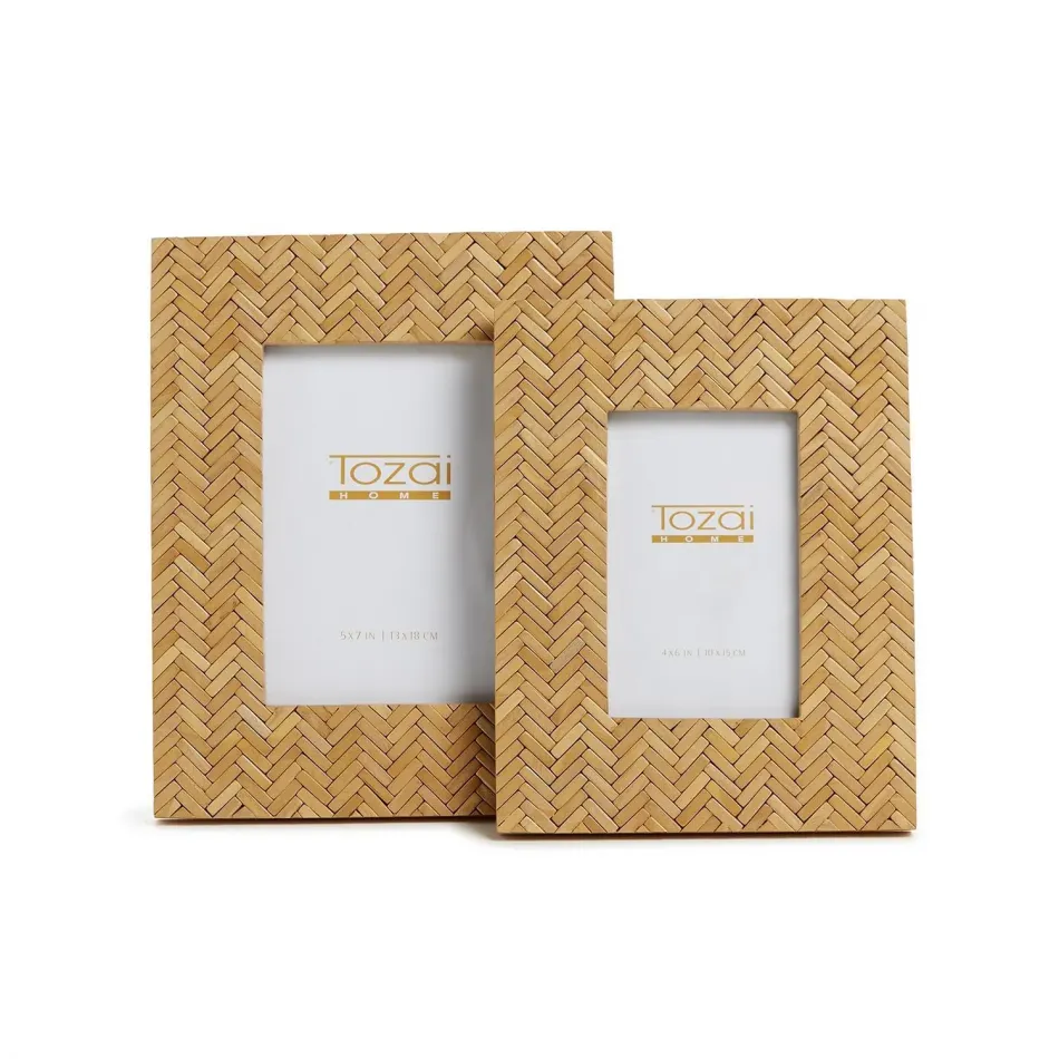 Set of Two Chevron Photo Frame