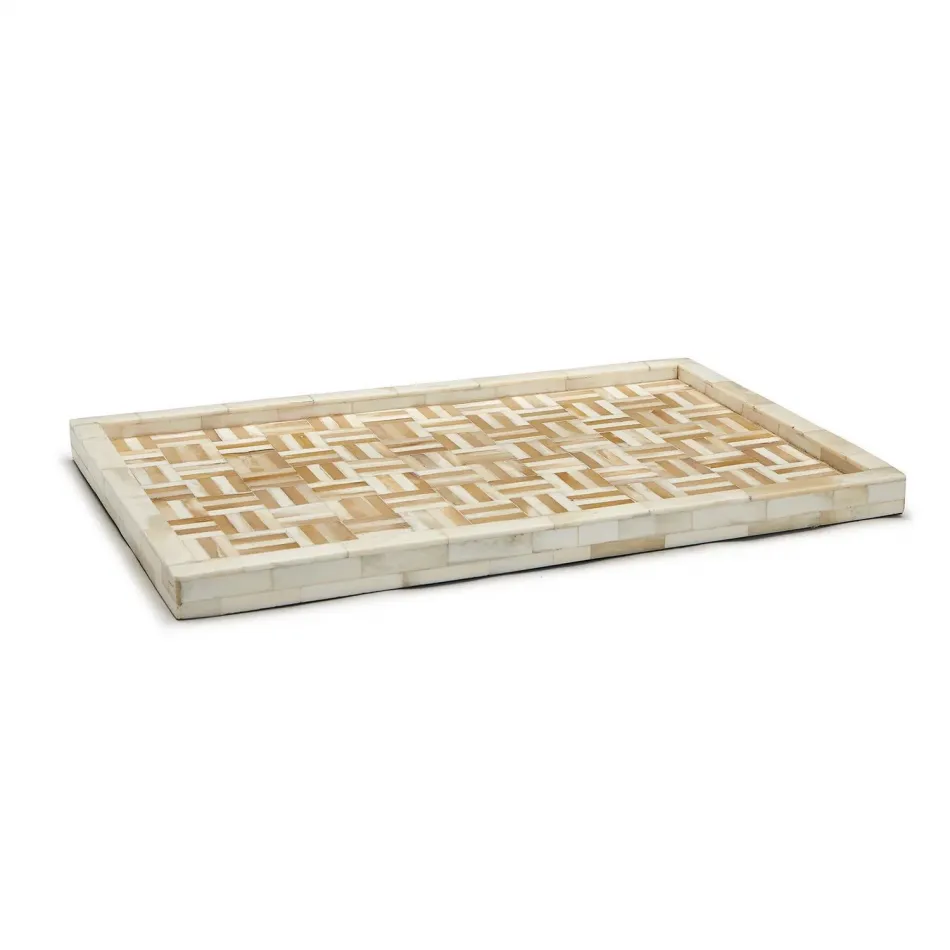 Galerie Diamond Tray MDF/Resin/Bone