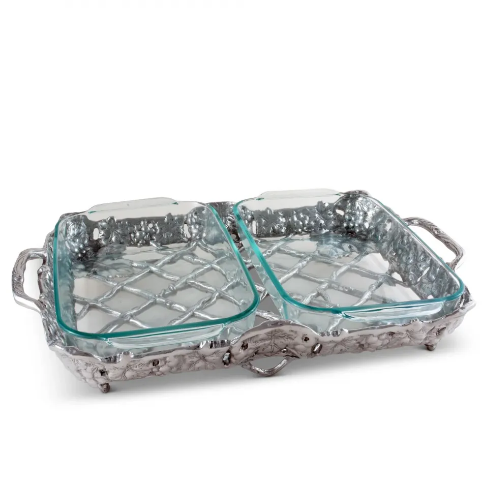 Grape Pyrex Holder Double 2Qt