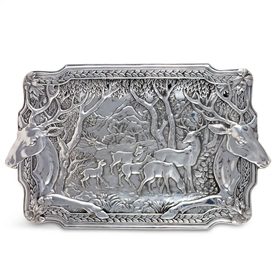 Elk Herd Oblong Tray