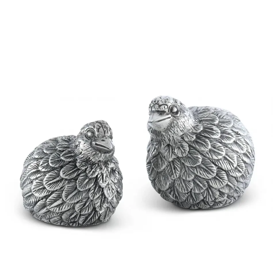 Morning Hunt Quail Salt And Pepper Set