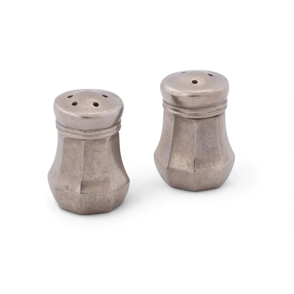 Provencal Mini Pewter Salt And Pepper Set