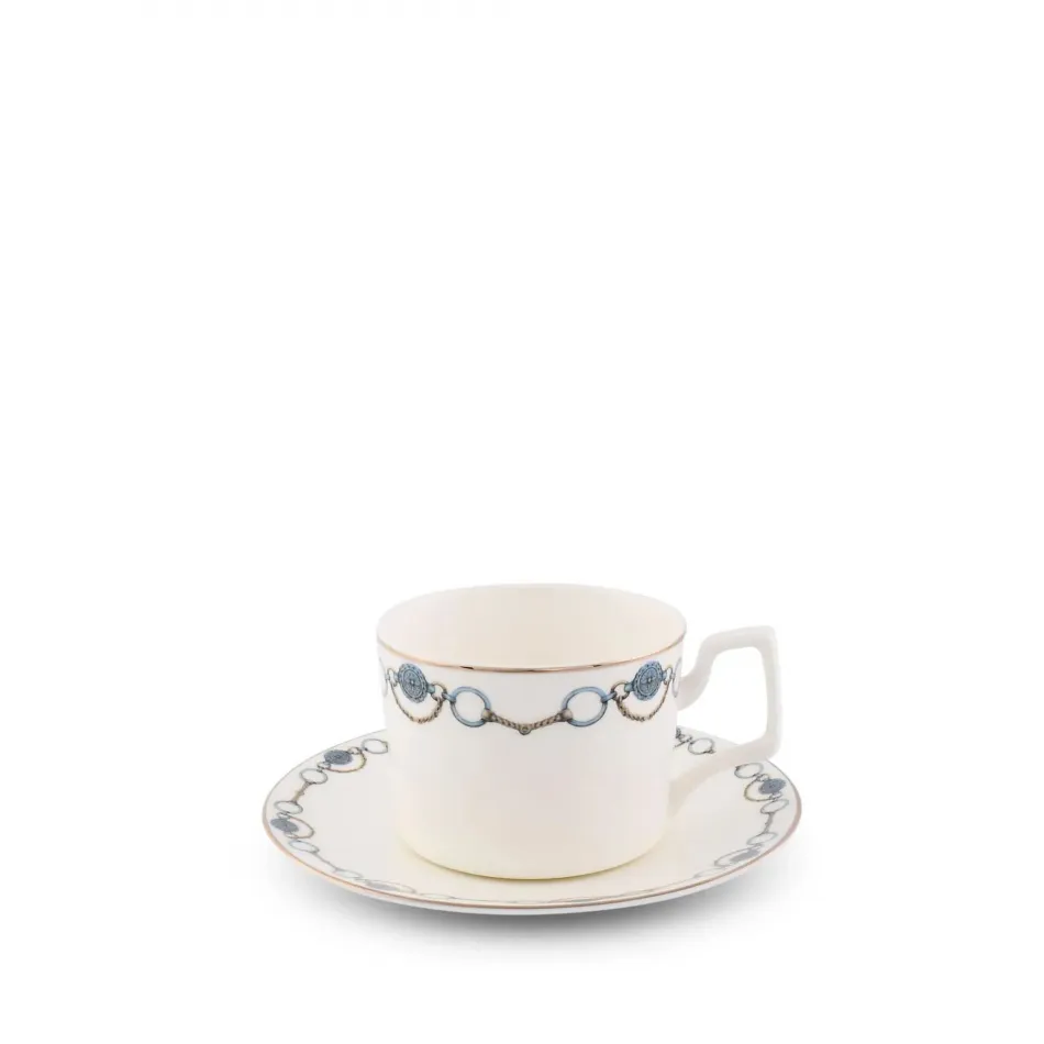 Amarillo Concho Pattern Bone China Cup And Saucer