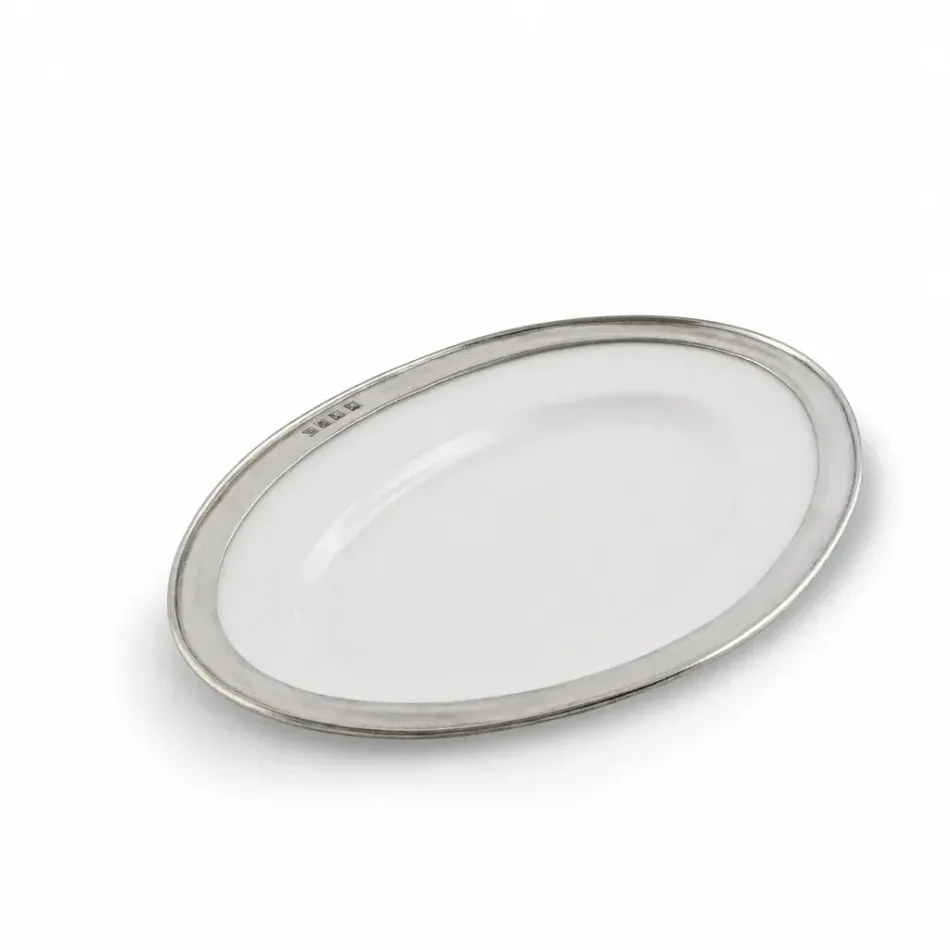 Oval Serving Platter Porcelain Small