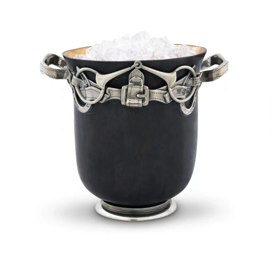 Equestrian Bronze Ice Bucket