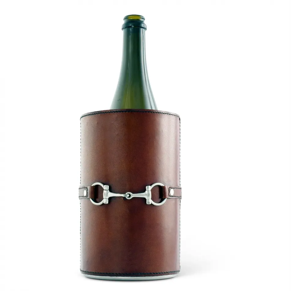 Leather Bit Wine Bottle Chiller