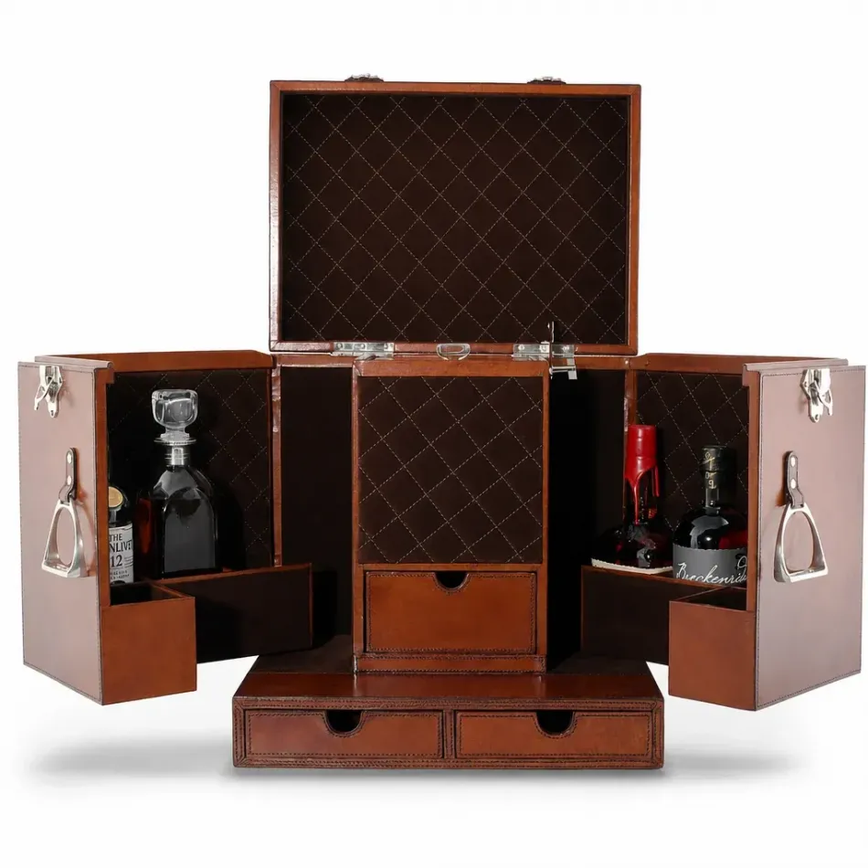 Leather Stirrup Handle Bar Case
