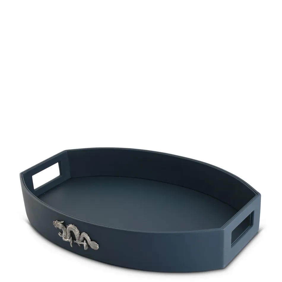 Dragon Leather Blue Tray