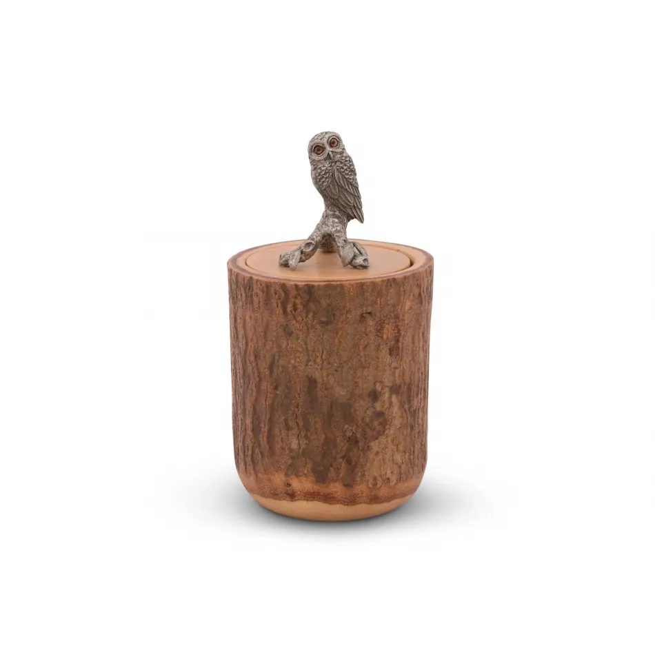 Harvest Owl Wood Canister