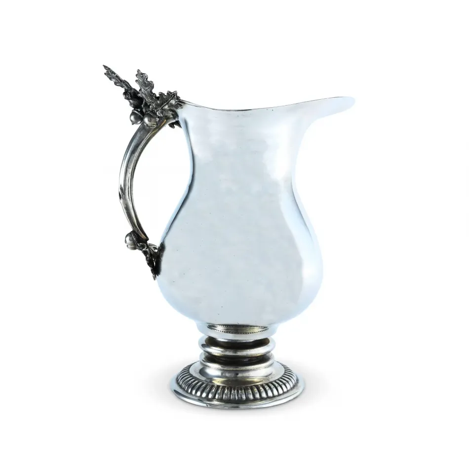 Majestic Forest Pewter Oak Leaf Pitcher