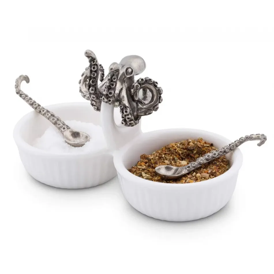 Sea And Shore Octopus Double Salt Cellar