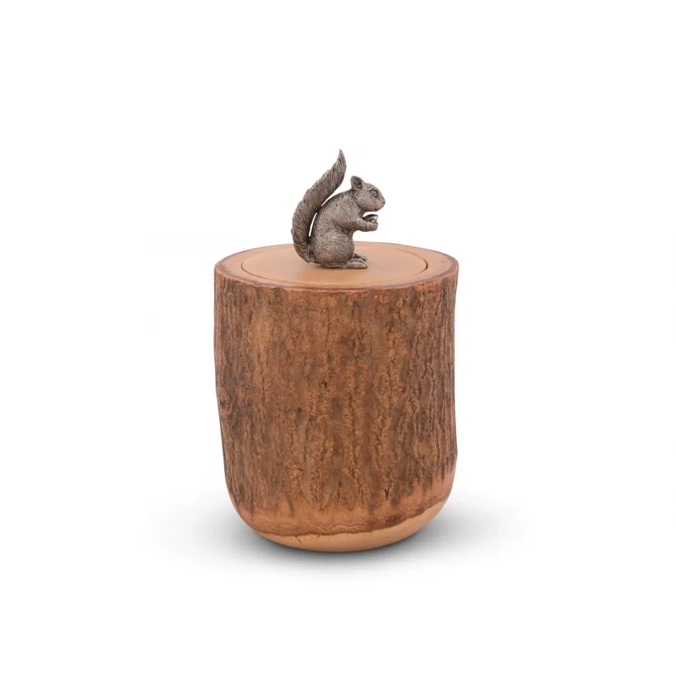 Woodland Creatures Squirrel Wood Canister