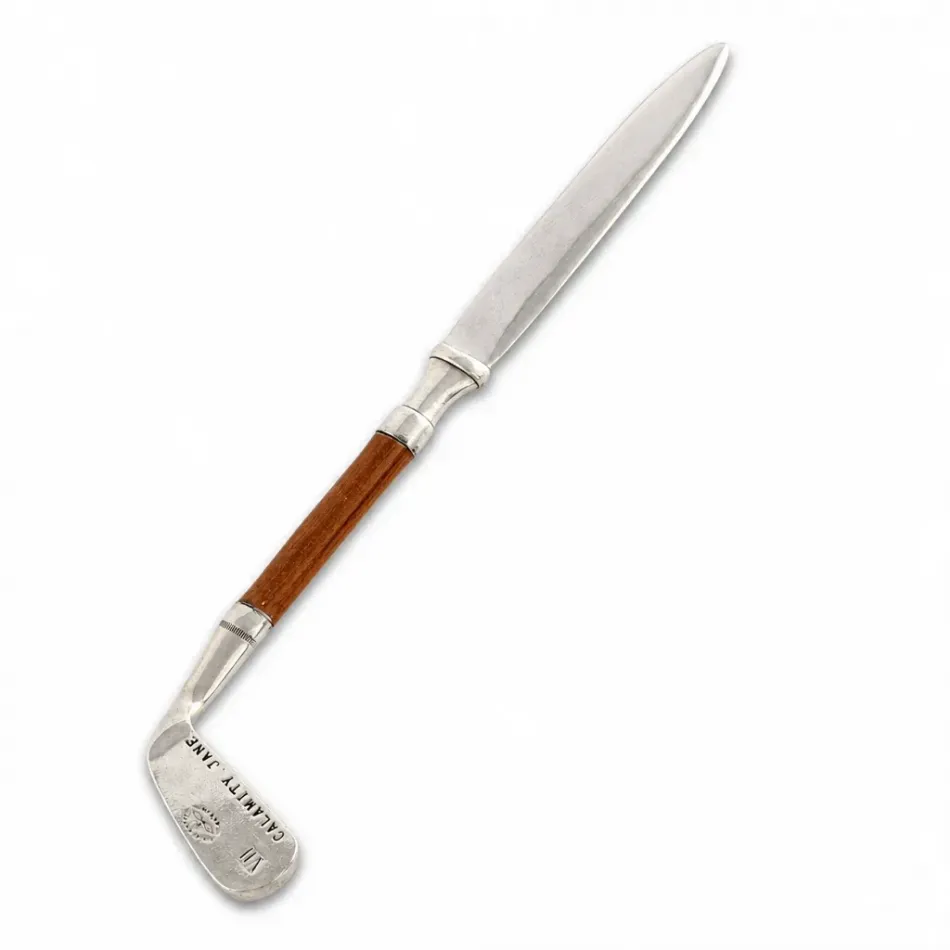 Golf Club Pewter Letter Opener