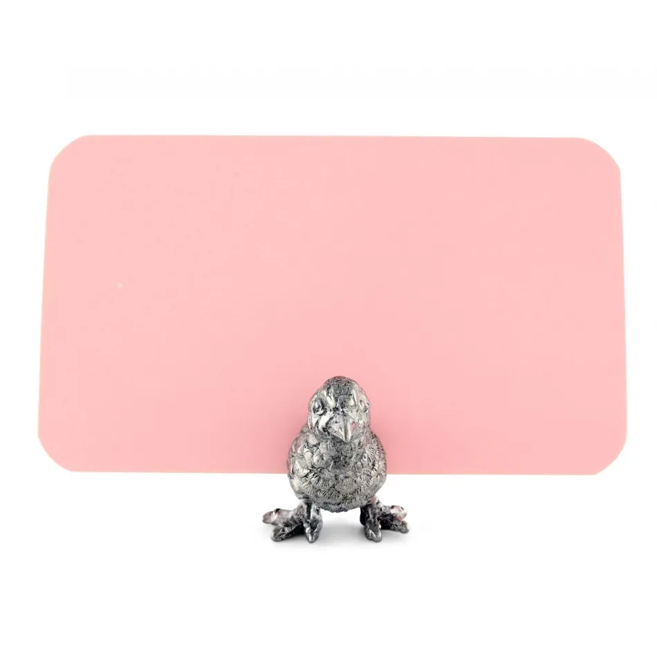 Song Bird Pewter Place Card Holder