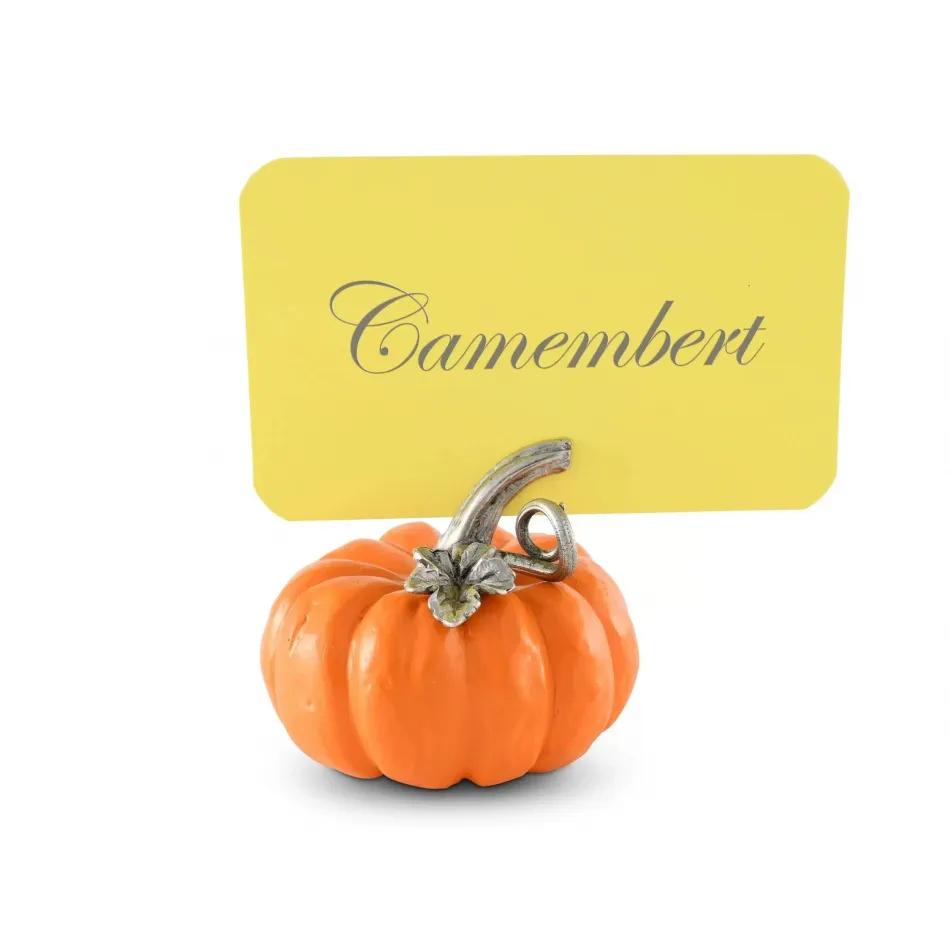 Harvest Pumpkin Place Card Holder