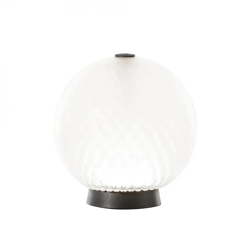 Balloton Luce Cristallo Sandblasted Table Lamp