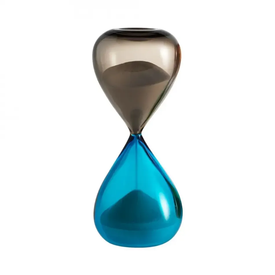Clessidra by Fulvio Bianconi e Paolo Venini Acquamarine/Grey Hourglass