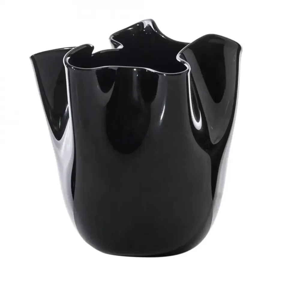 Fazzoletto by Fulvio Bianconi e Paolo Venini Black Small Vase