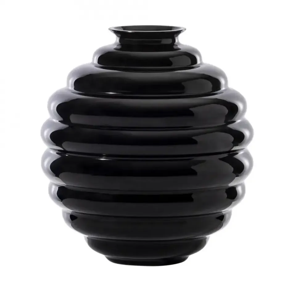 Deco by Napoleone Martinuzzi Black Small Vase