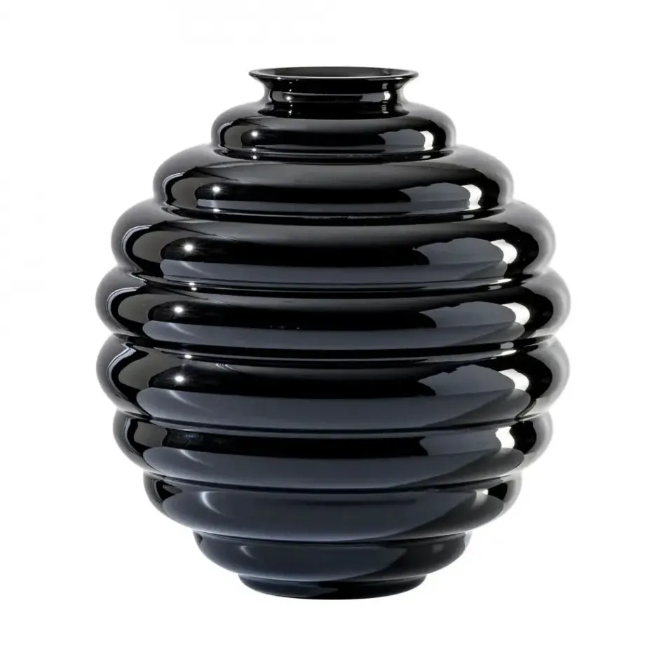 Deco by Napoleone Martinuzzi Black Medium Vase