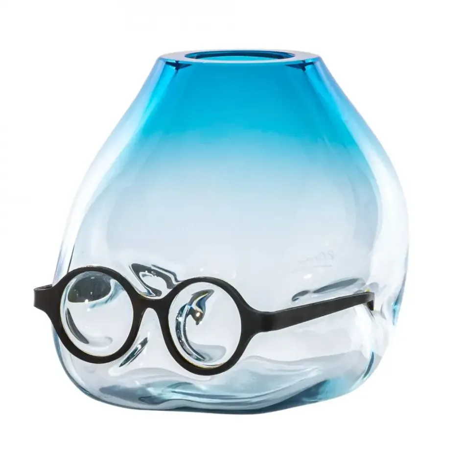 Where Are My Glasses by Ron Arad Acquamarine 26.00 Cm Vase