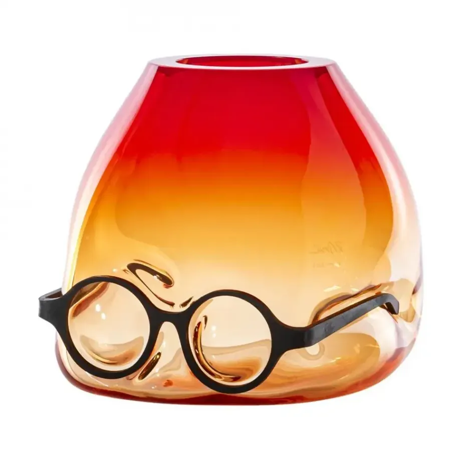 Where Are My Glasses by Ron Arad Red Vase