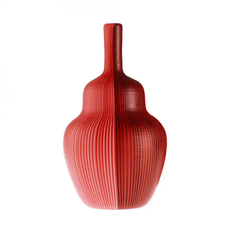 Tessuti Battuti by Carlo Scarpa Red Antico 24 Cm Vase